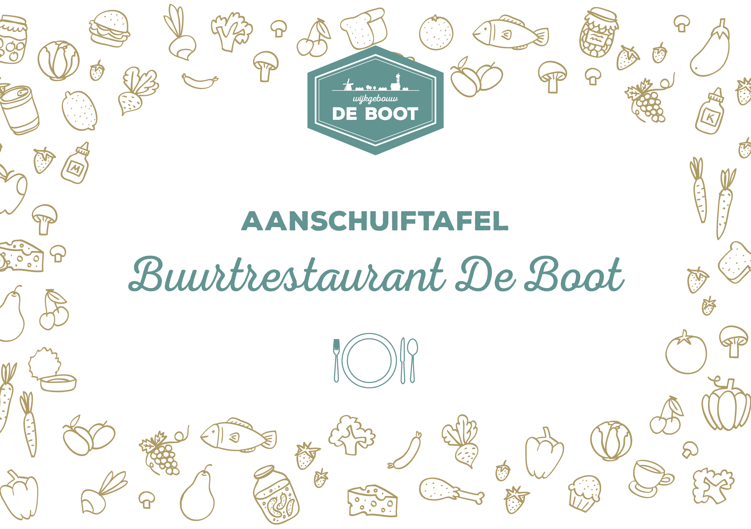 Buurtrestaurant aanschuiftafel